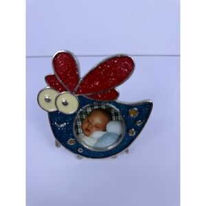 Cute Blue Glitter Bug Photo Frame Baby Child Picture Holder Display